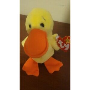 Quackers Duck Retired Vintage 1994 Beanie Baby New With Tags